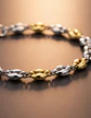 Pulsera Grano De Café De Acero Color Oro Para Hombre Y Mujer - Miniatura 5