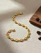 Pulsera Grano De Café De Acero Color Oro Para Hombre Y Mujer - Miniatura 12