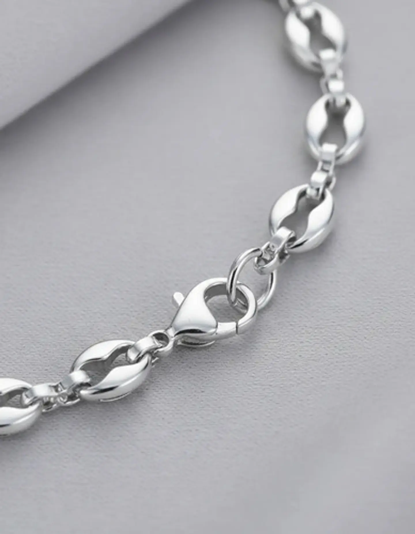 Pulsera Grano De Café De Acero Color Oro Para Hombre Y Mujer 19