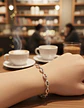 Pulsera Grano De Café De Acero Color Oro Para Hombre Y Mujer - Miniatura 20