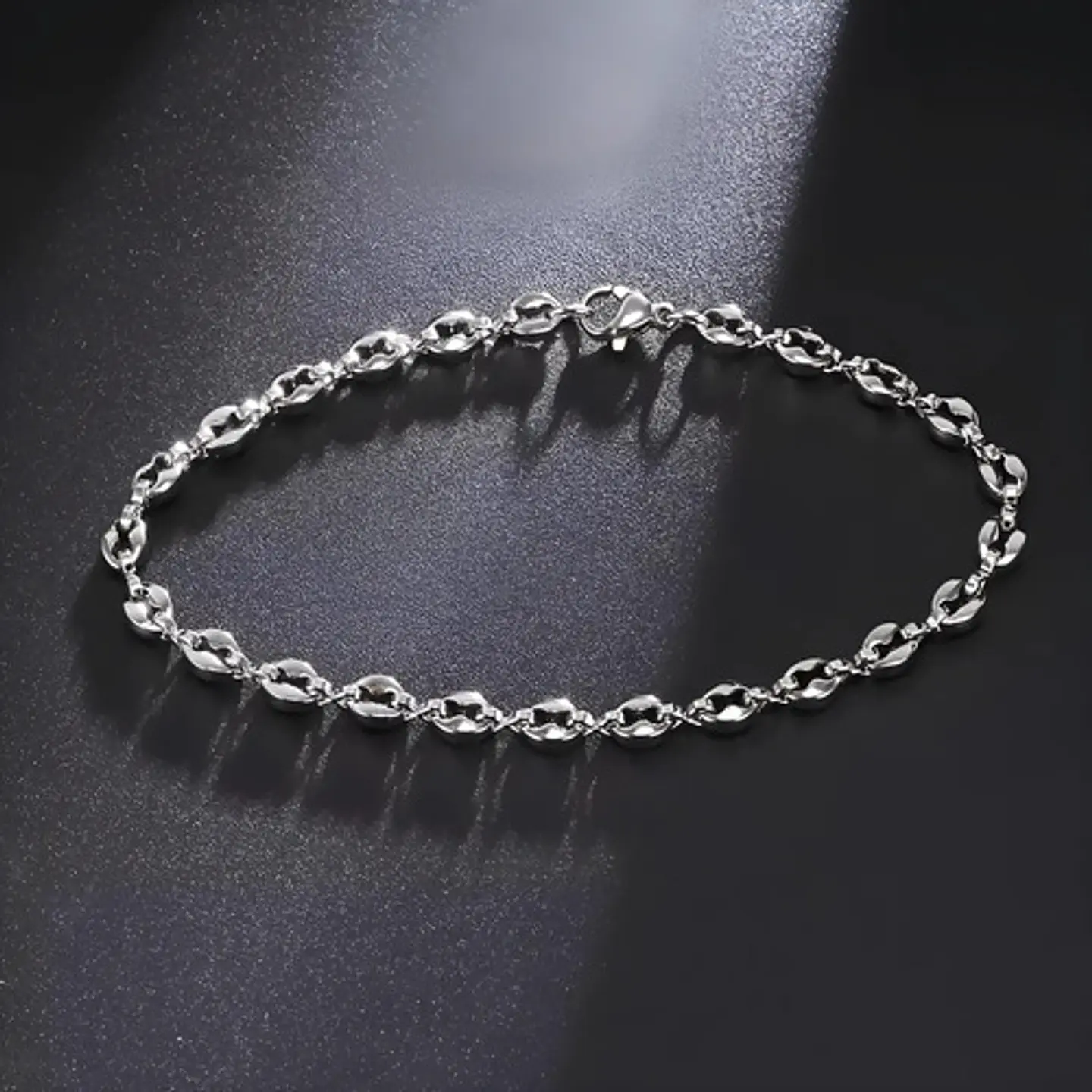Pulsera Grano De Café De Acero Color Oro Para Hombre Y Mujer 23