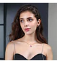 Collar Minimalista Para Mujeres Dije Circular Con Cristales - Miniatura 4