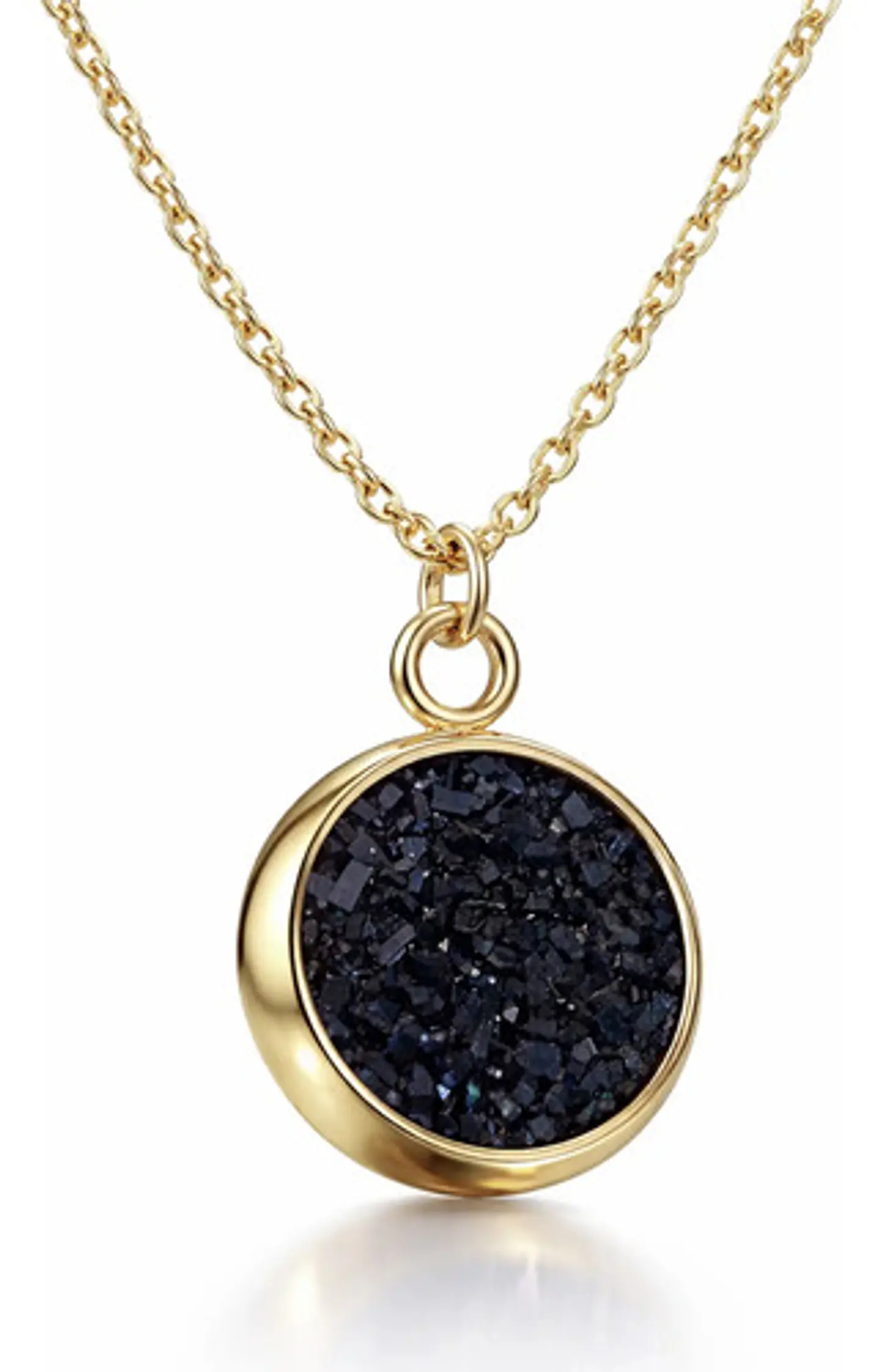 Collar Minimalista Para Mujeres Dije Circular Con Cristales 21