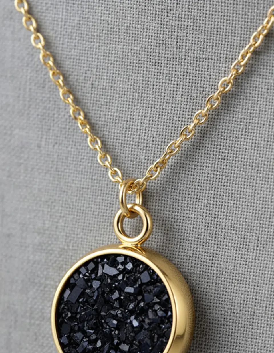 Collar Minimalista Para Mujeres Dije Circular Con Cristales 25
