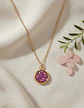Collar Minimalista Para Mujeres Dije Circular Con Cristales - Miniatura 29
