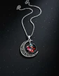 Collar Para Mujer Dije Luna Cristal Cabujón Galaxia Estrella - Miniatura 12