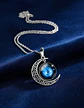 Collar Para Mujer Dije Luna Cristal Cabujón Galaxia Estrella - Miniatura 17