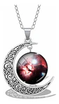 Collar Para Mujer Dije Luna Cristal Cabujón Galaxia Estrella - Miniatura 26