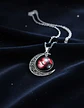 Collar Para Mujer Dije Luna Cristal Cabujón Galaxia Estrella - Miniatura 31
