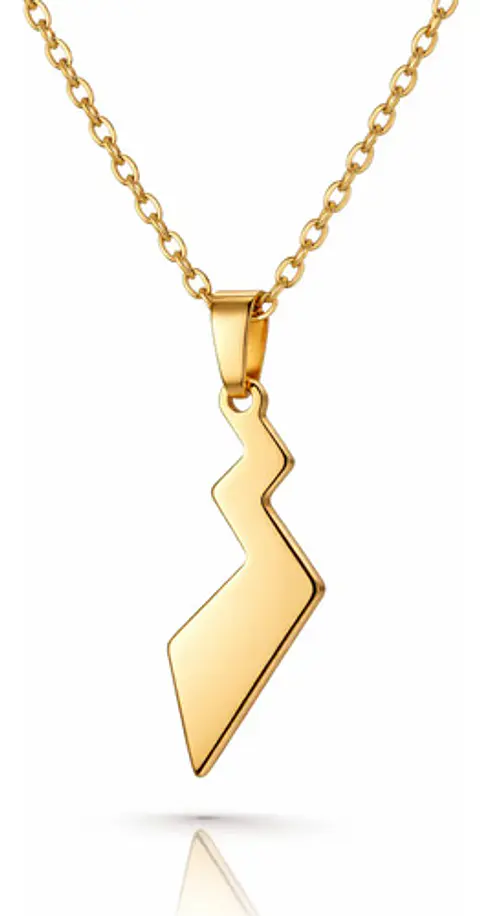 Collar De Acero Para Hombre Mujer Dije Cola Pikachu Pokémon