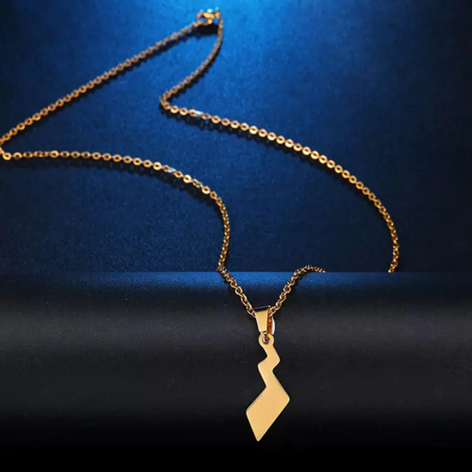Collar De Acero Para Hombre Mujer Dije Cola Pikachu Pokémon 7