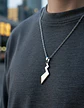 Collar De Acero Para Hombre Mujer Dije Cola Pikachu Pokémon - Miniatura 13