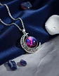 Collar Para Mujer Dije Cabujón Cristal Luna Nebulosa Galaxia - Miniatura 17