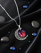 Collar Para Mujer Dije Cabujón Cristal Luna Nebulosa Galaxia - Miniatura 24