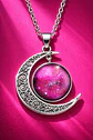 Collar Para Mujer Dije Cabujón Cristal Luna Nebulosa Galaxia - Miniatura 28