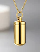 Collar Para Hombre Y Mujer Dije Urna Cilíndrica Para Cenizas - Miniatura 3