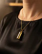 Collar Para Hombre Y Mujer Dije Urna Cilíndrica Para Cenizas - Miniatura 8
