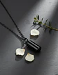 Collar Para Hombre Y Mujer Dije Urna Cilíndrica Para Cenizas - Miniatura 11