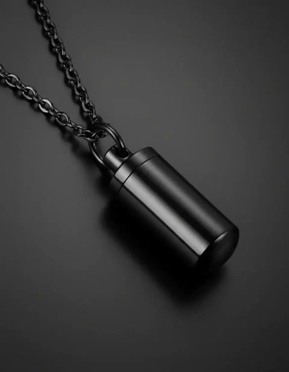 Collar Para Hombre Y Mujer Dije Urna Cilíndrica Para Cenizas 12