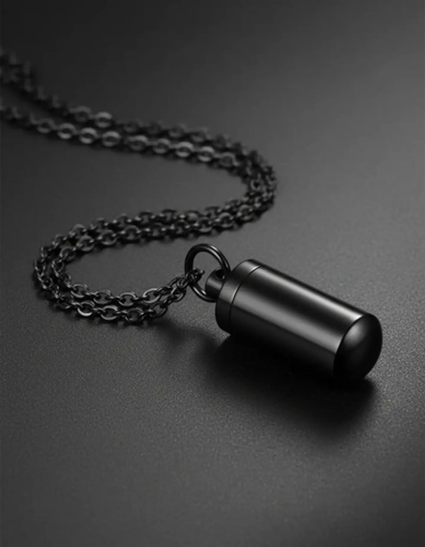 Collar Para Hombre Y Mujer Dije Urna Cilíndrica Para Cenizas 13