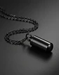 Collar Para Hombre Y Mujer Dije Urna Cilíndrica Para Cenizas - Miniatura 13