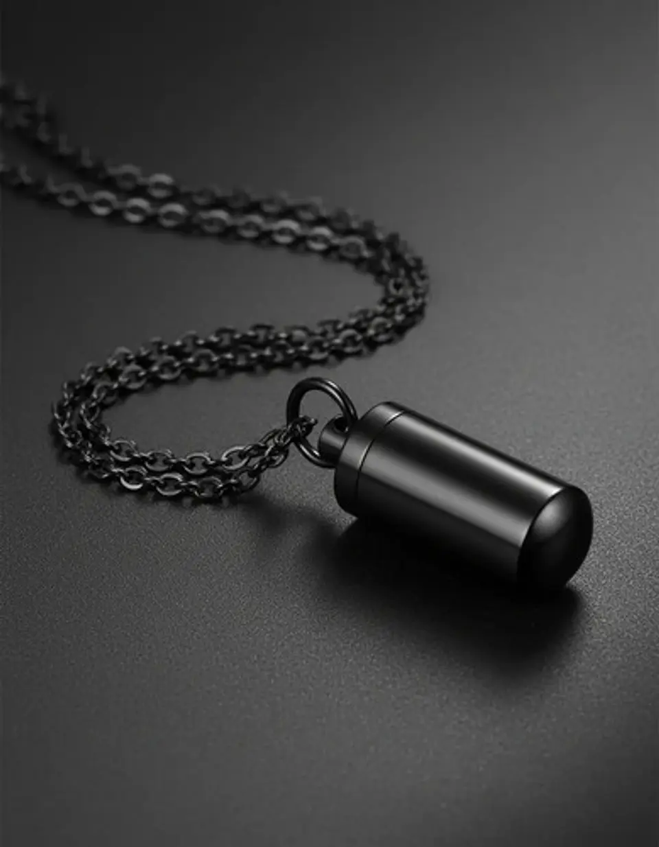 Collar Para Hombre Y Mujer Dije Urna Cilíndrica Para Cenizas 13