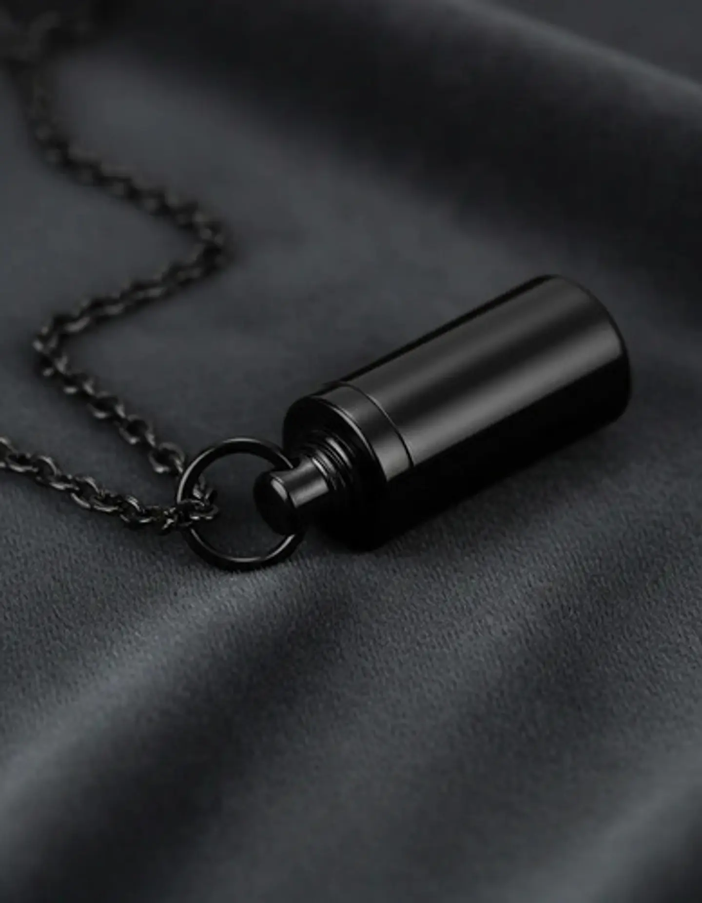 Collar Para Hombre Y Mujer Dije Urna Cilíndrica Para Cenizas 14