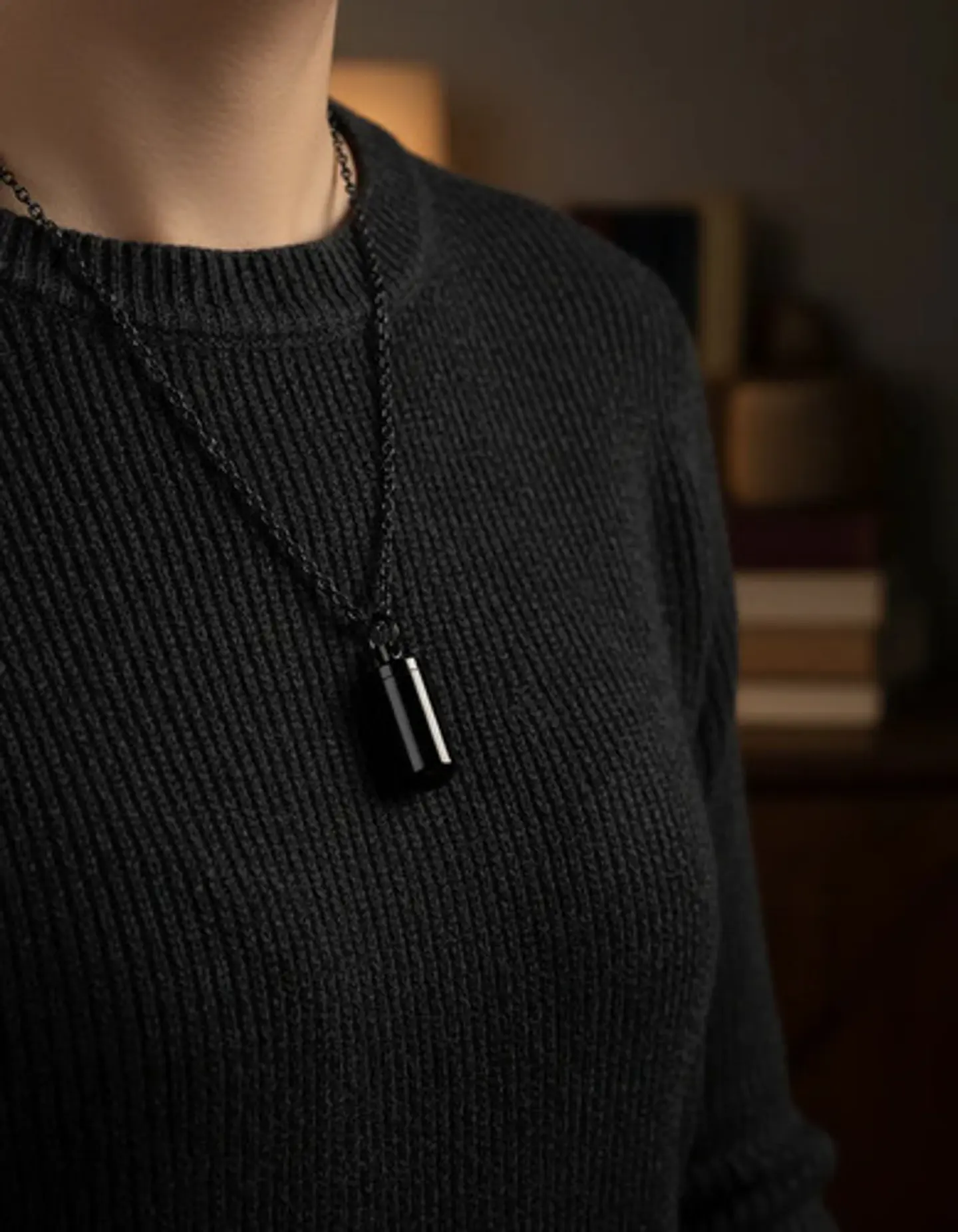 Collar Para Hombre Y Mujer Dije Urna Cilíndrica Para Cenizas 16