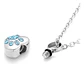 Collar De Acero Para Mujeres Dije Urna Corazón Para Cenizas - Miniatura 2