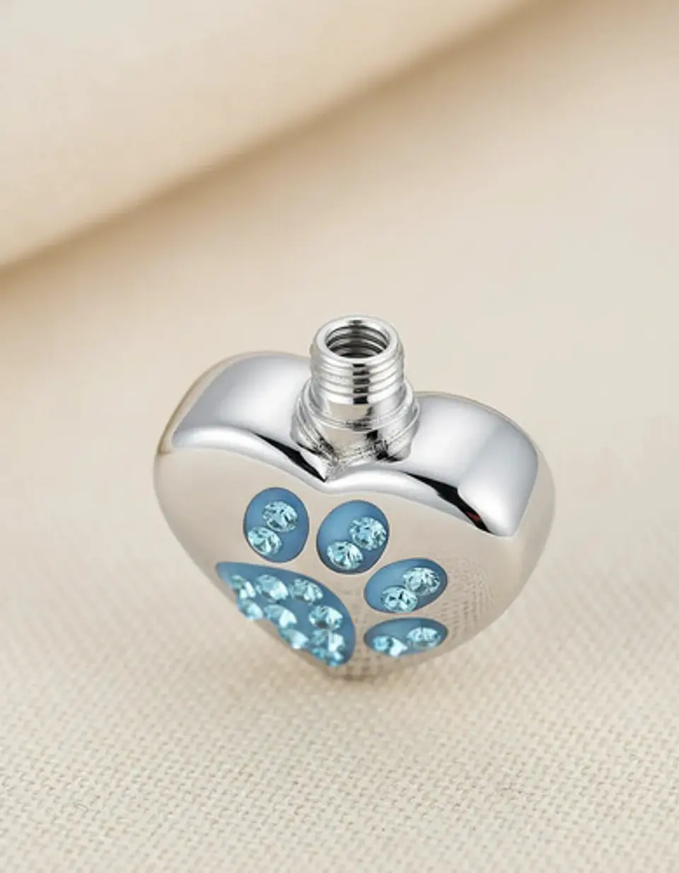 Collar De Acero Para Mujeres Dije Urna Corazón Para Cenizas 8
