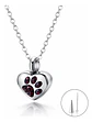 Collar De Acero Para Mujeres Dije Urna Corazón Para Cenizas - Miniatura 9