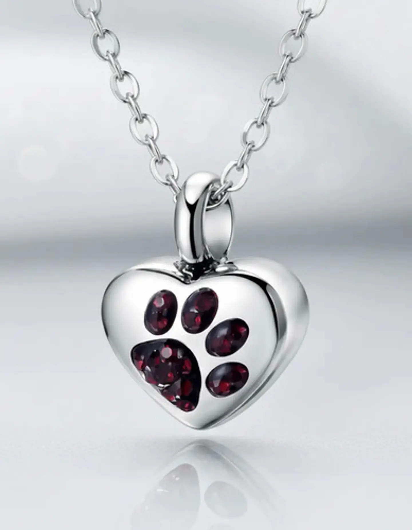 Collar De Acero Para Mujeres Dije Urna Corazón Para Cenizas 10
