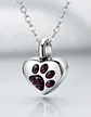 Collar De Acero Para Mujeres Dije Urna Corazón Para Cenizas - Miniatura 10