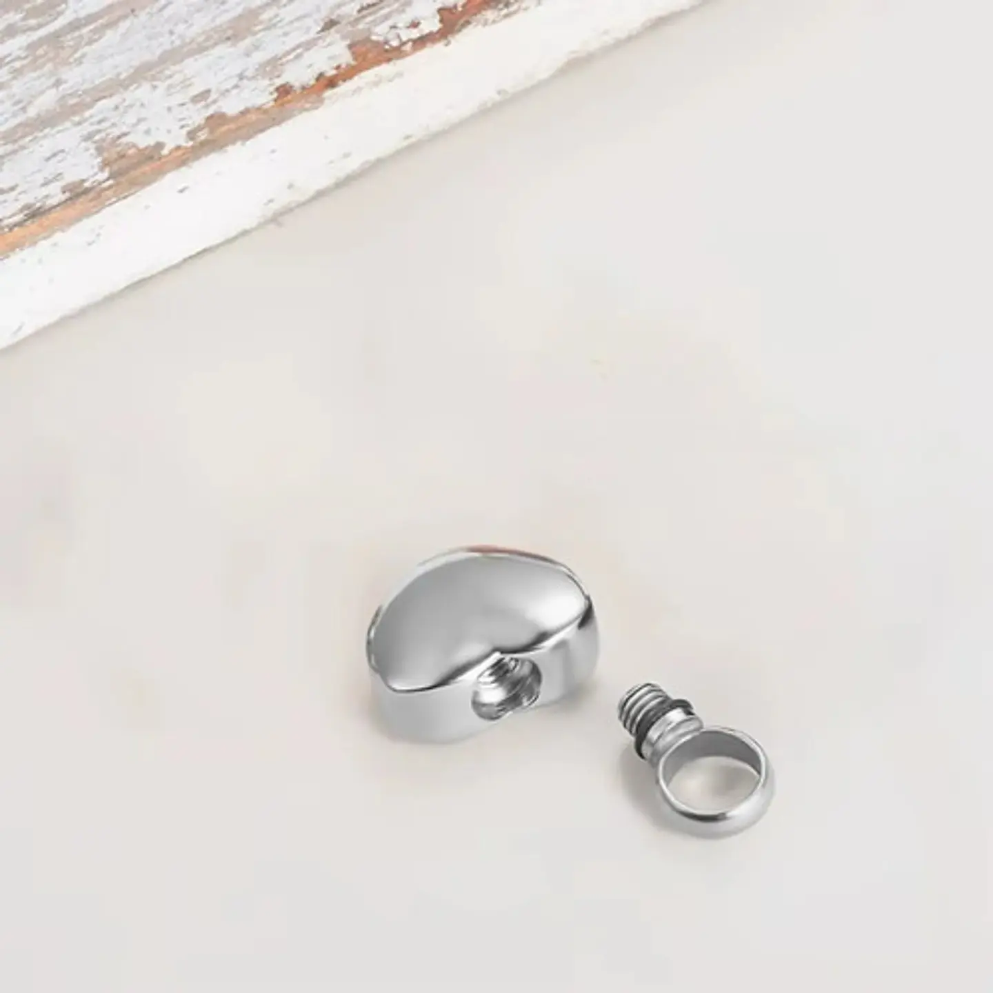 Collar De Acero Para Mujeres Dije Urna Corazón Para Cenizas 12