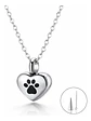 Collar De Acero Para Mujeres Dije Urna Corazón Para Cenizas - Miniatura 16
