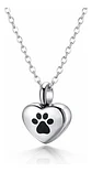 Collar De Acero Para Mujeres Dije Urna Corazón Para Cenizas - Miniatura 17