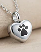 Collar De Acero Para Mujeres Dije Urna Corazón Para Cenizas - Miniatura 19