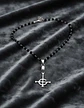 Collar De Acero Para Mujeres Dije Cruz Ghost Bc Papa Emerito - Miniatura 4