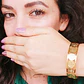 Brazalete De Acero Pulsera Para Mujeres Medallas San Benito - Miniatura 9