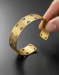 Brazalete De Acero Pulsera Para Mujeres Medallas San Benito - Miniatura 10