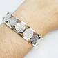 Brazalete De Acero Pulsera Para Mujeres Medallas San Benito - Miniatura 12