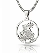 Collar Acero Plateado Para Hombres Dije Arcángel San Miguel - Miniatura 1