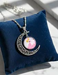 Collar Para Mujeres Niñas Dije Luna Cabujón Princesa Aurora - Miniatura 13