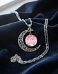 Collar Para Mujeres Niñas Dije Luna Cabujón Princesa Aurora - Miniatura 18