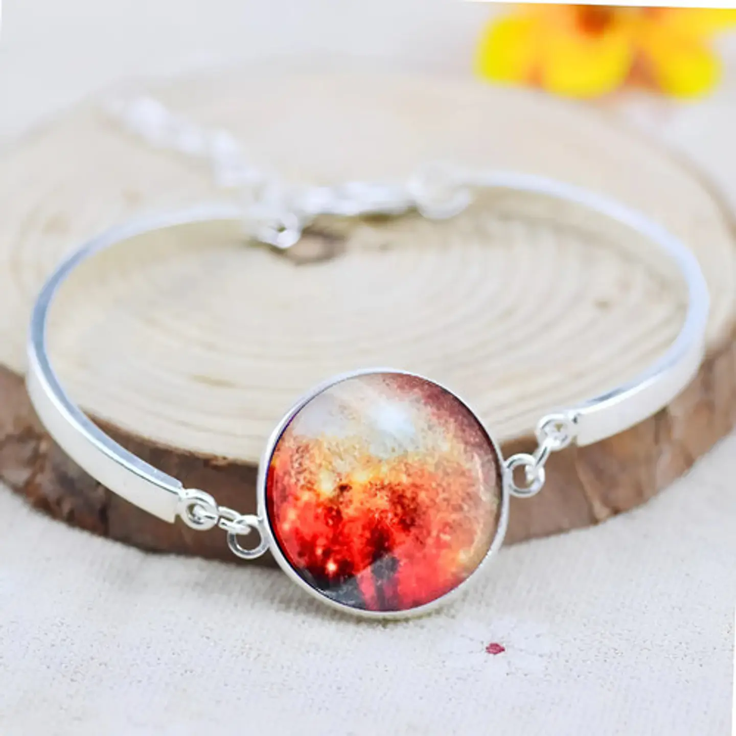 Set Joyería Mujer Collar, Pulsera Y Aretes Dije Galaxia Luna 22