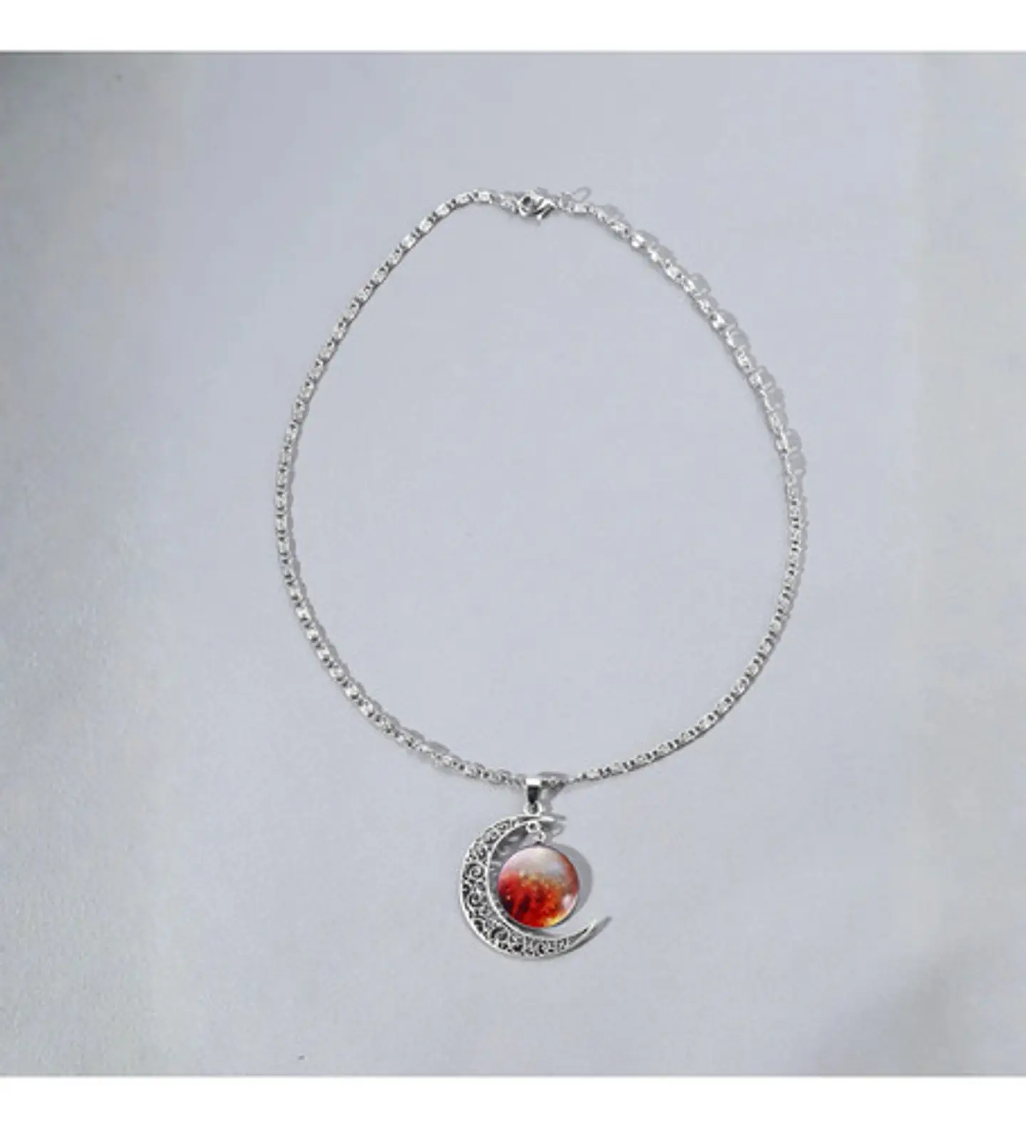 Set Joyería Mujer Collar, Pulsera Y Aretes Dije Galaxia Luna 25