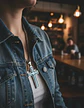 Collar Para Hombre Y Mujer Dije Cruz Giratoria Con Escritura - Miniatura 12