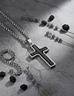 Collar Para Hombre Y Mujer Dije Cruz Giratoria Con Escritura - Miniatura 26