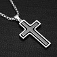 Collar Para Hombre Y Mujer Dije Cruz Giratoria Con Escritura - Miniatura 28