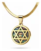 Collar Para Hombres Y Mujeres Dije Estrella Judía Hexagrama - Miniatura 1